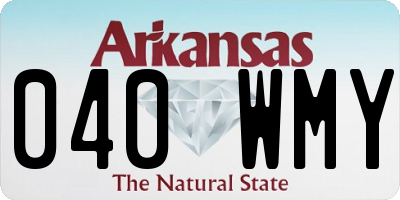 AR license plate 040WMY