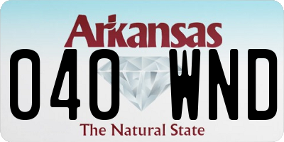 AR license plate 040WND