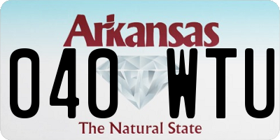 AR license plate 040WTU