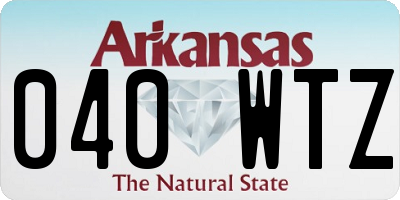 AR license plate 040WTZ