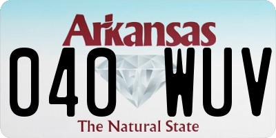 AR license plate 040WUV