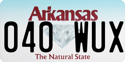 AR license plate 040WUX