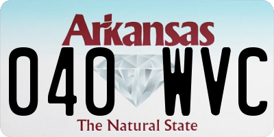 AR license plate 040WVC