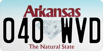 AR license plate 040WVD