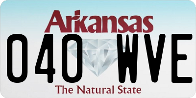 AR license plate 040WVE