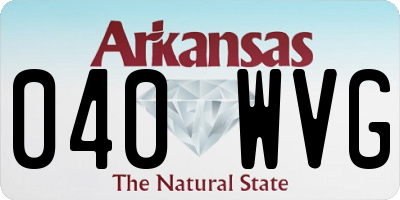 AR license plate 040WVG