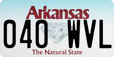 AR license plate 040WVL