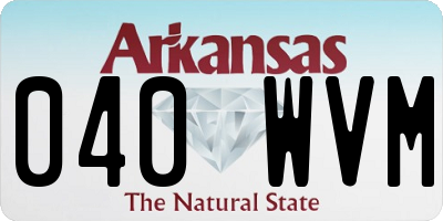 AR license plate 040WVM