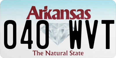 AR license plate 040WVT