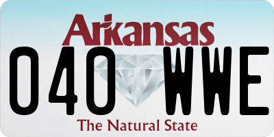 AR license plate 040WWE