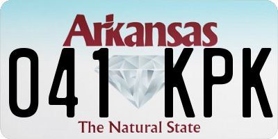 AR license plate 041KPK