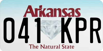 AR license plate 041KPR