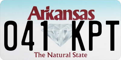 AR license plate 041KPT