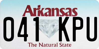 AR license plate 041KPU