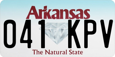 AR license plate 041KPV