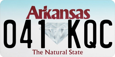 AR license plate 041KQC