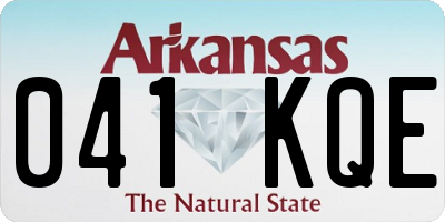 AR license plate 041KQE