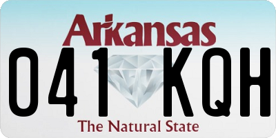 AR license plate 041KQH