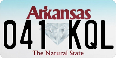 AR license plate 041KQL