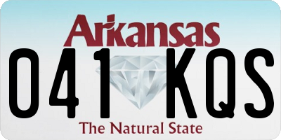 AR license plate 041KQS
