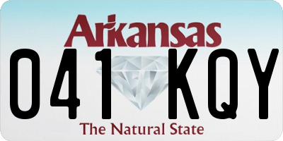 AR license plate 041KQY
