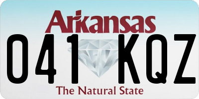 AR license plate 041KQZ