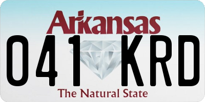 AR license plate 041KRD