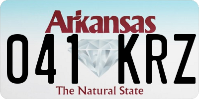 AR license plate 041KRZ
