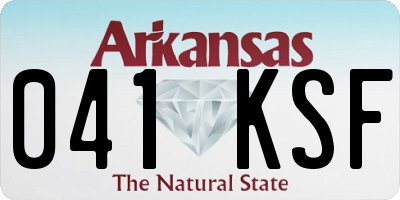 AR license plate 041KSF