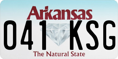 AR license plate 041KSG