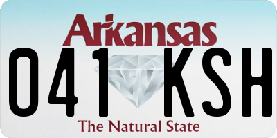 AR license plate 041KSH