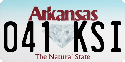 AR license plate 041KSI