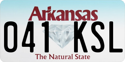 AR license plate 041KSL