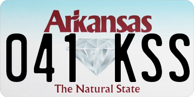 AR license plate 041KSS