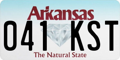 AR license plate 041KST