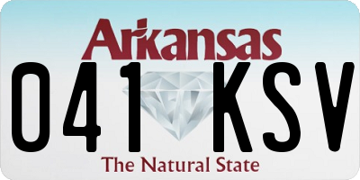 AR license plate 041KSV