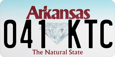 AR license plate 041KTC