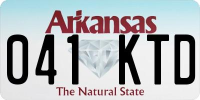 AR license plate 041KTD