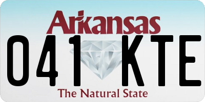 AR license plate 041KTE