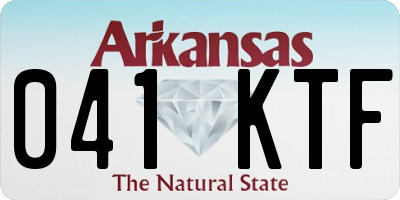 AR license plate 041KTF