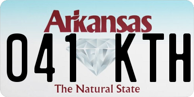 AR license plate 041KTH