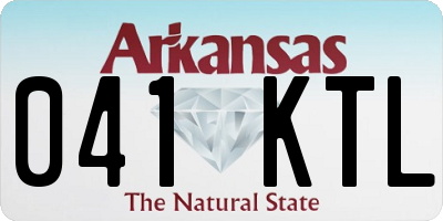 AR license plate 041KTL