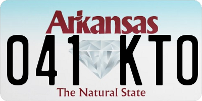 AR license plate 041KTO