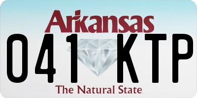 AR license plate 041KTP