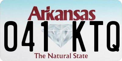 AR license plate 041KTQ