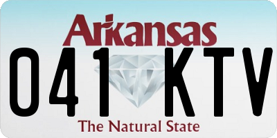 AR license plate 041KTV