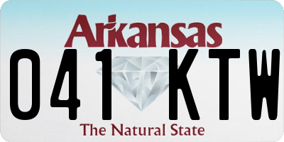AR license plate 041KTW