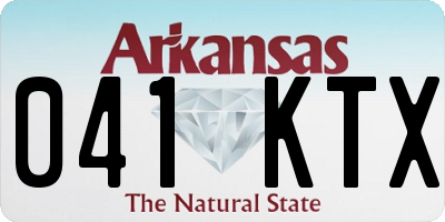 AR license plate 041KTX