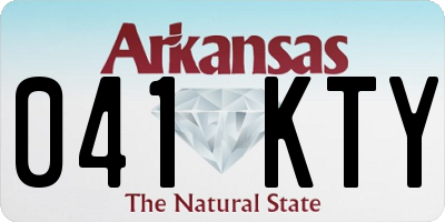 AR license plate 041KTY