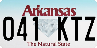 AR license plate 041KTZ